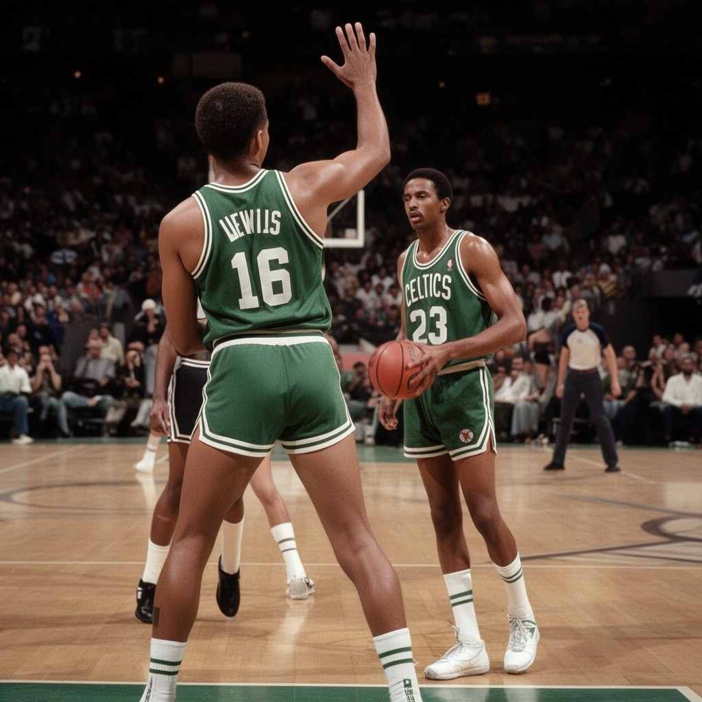 AI-generated illustration of Reggie Lewis