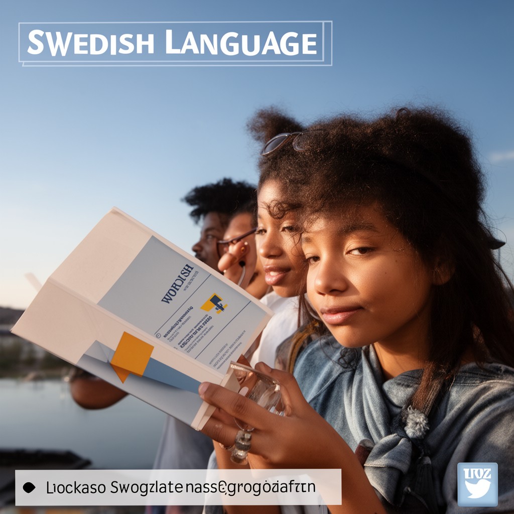 AI-generated illustration of Swedish language
