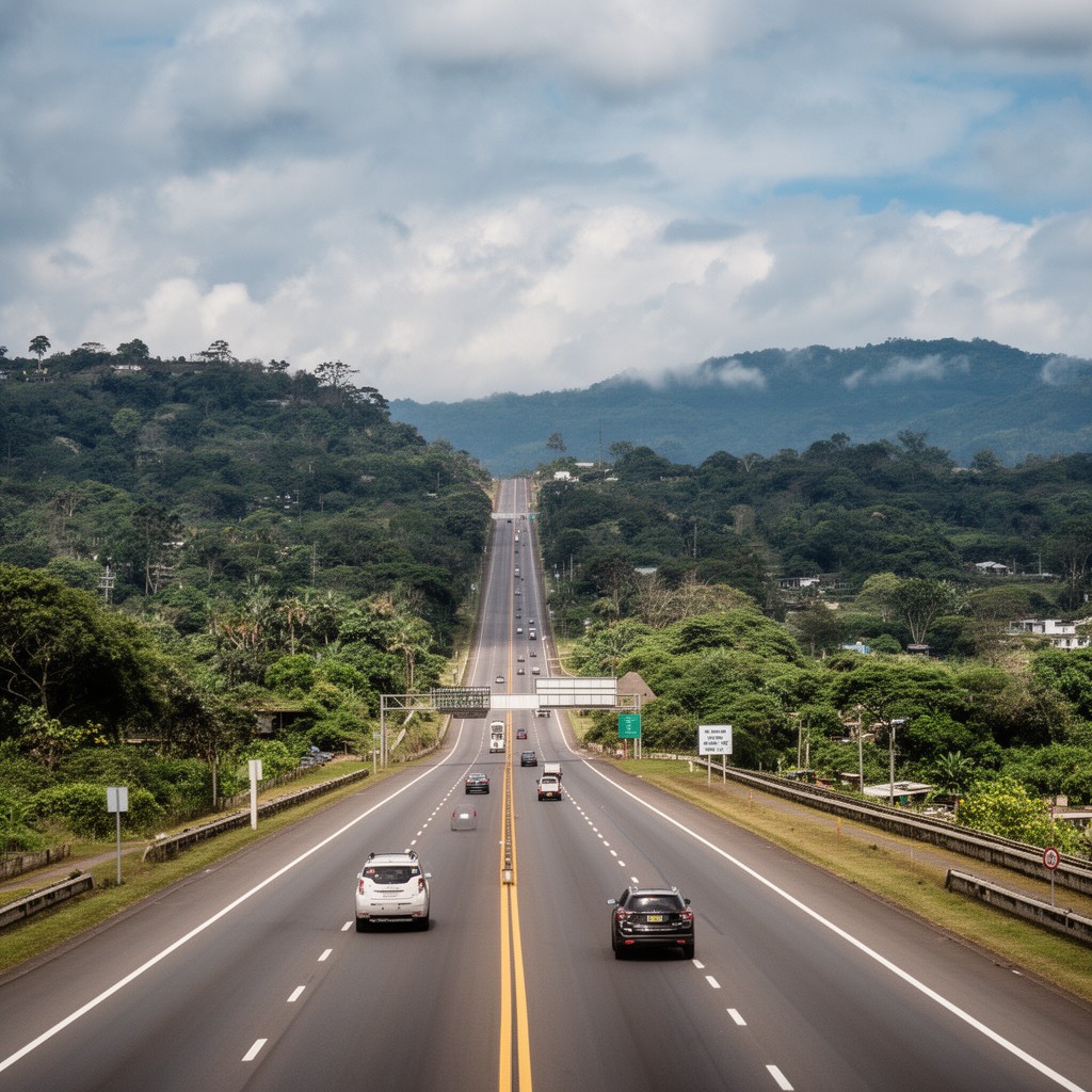 AI-generated illustration of Inter-American Highway