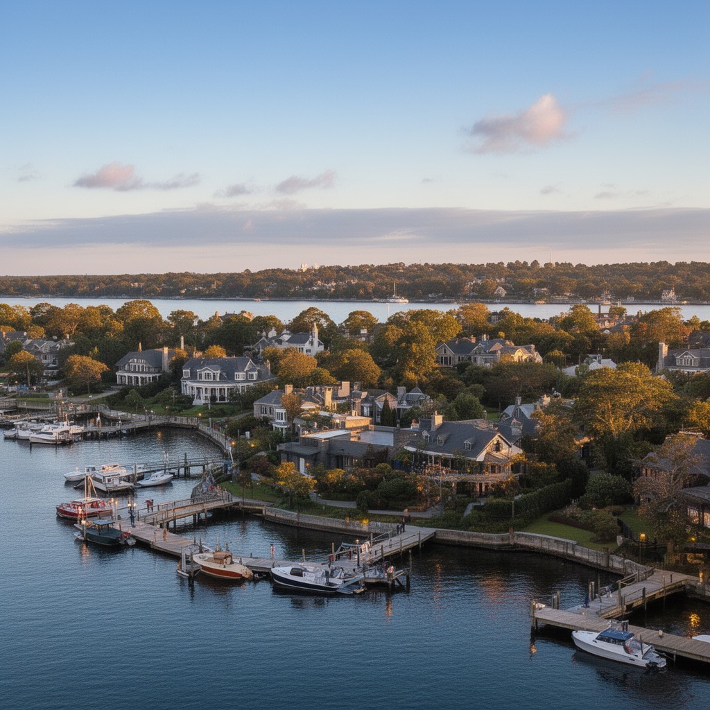 AI-generated illustration of Kings Point, New York, United States