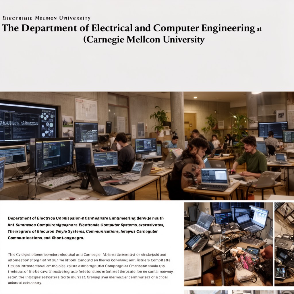 AI-generated illustration of Department of Electrical and Computer Engineering (Carnegie Mellon University)