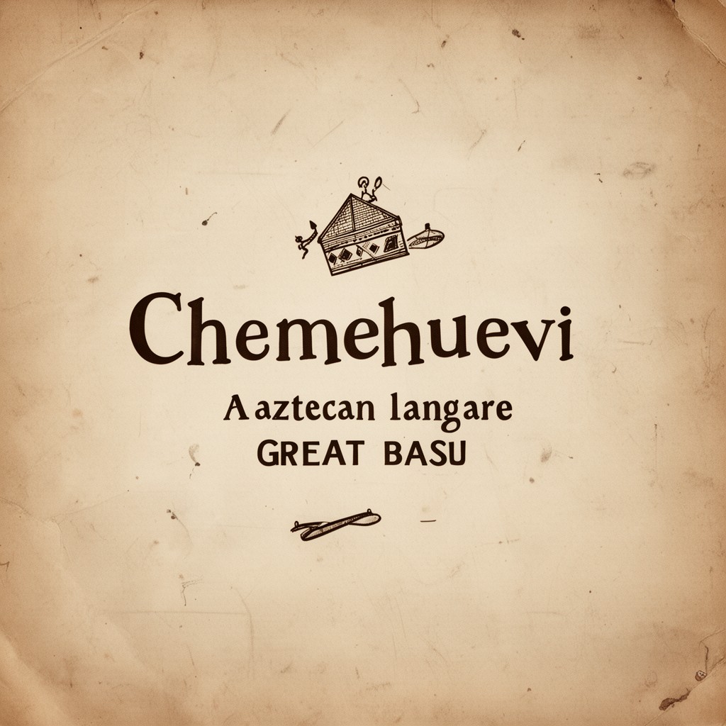 AI-generated illustration of Chemehuevi language