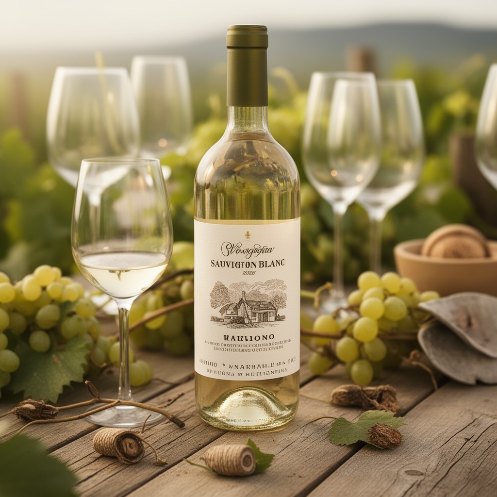 AI-generated illustration of Sauvignon Blanc