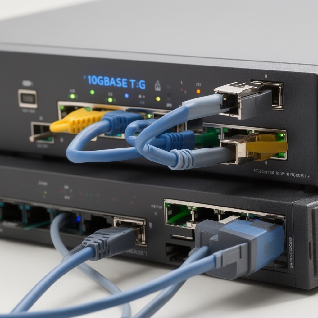 AI-generated illustration of 10GBASE-T