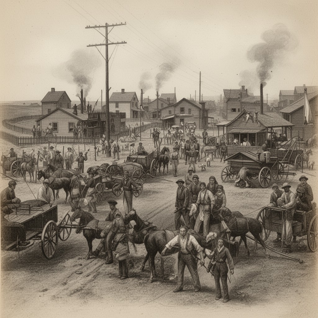 AI-generated illustration of Illinois frontier