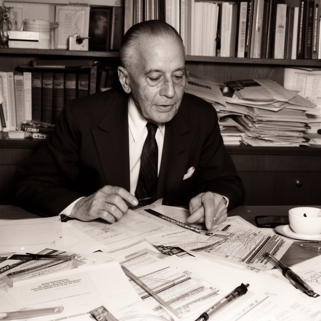 AI-generated illustration of Benjamin Graham