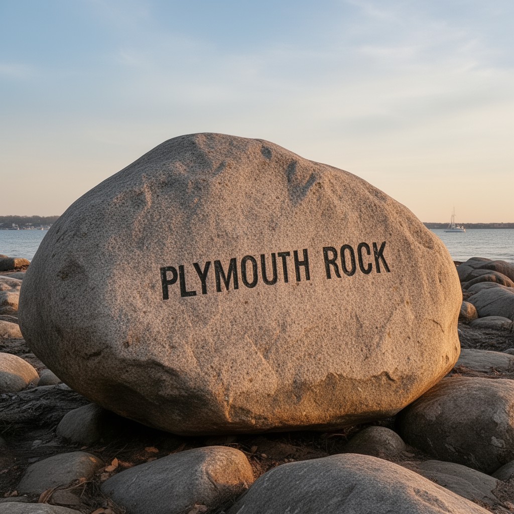 AI-generated illustration of Plymouth Rock