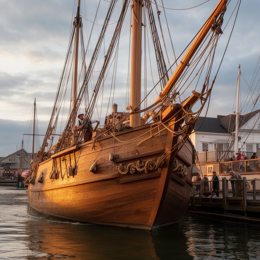 AI-generated illustration of Mayflower II