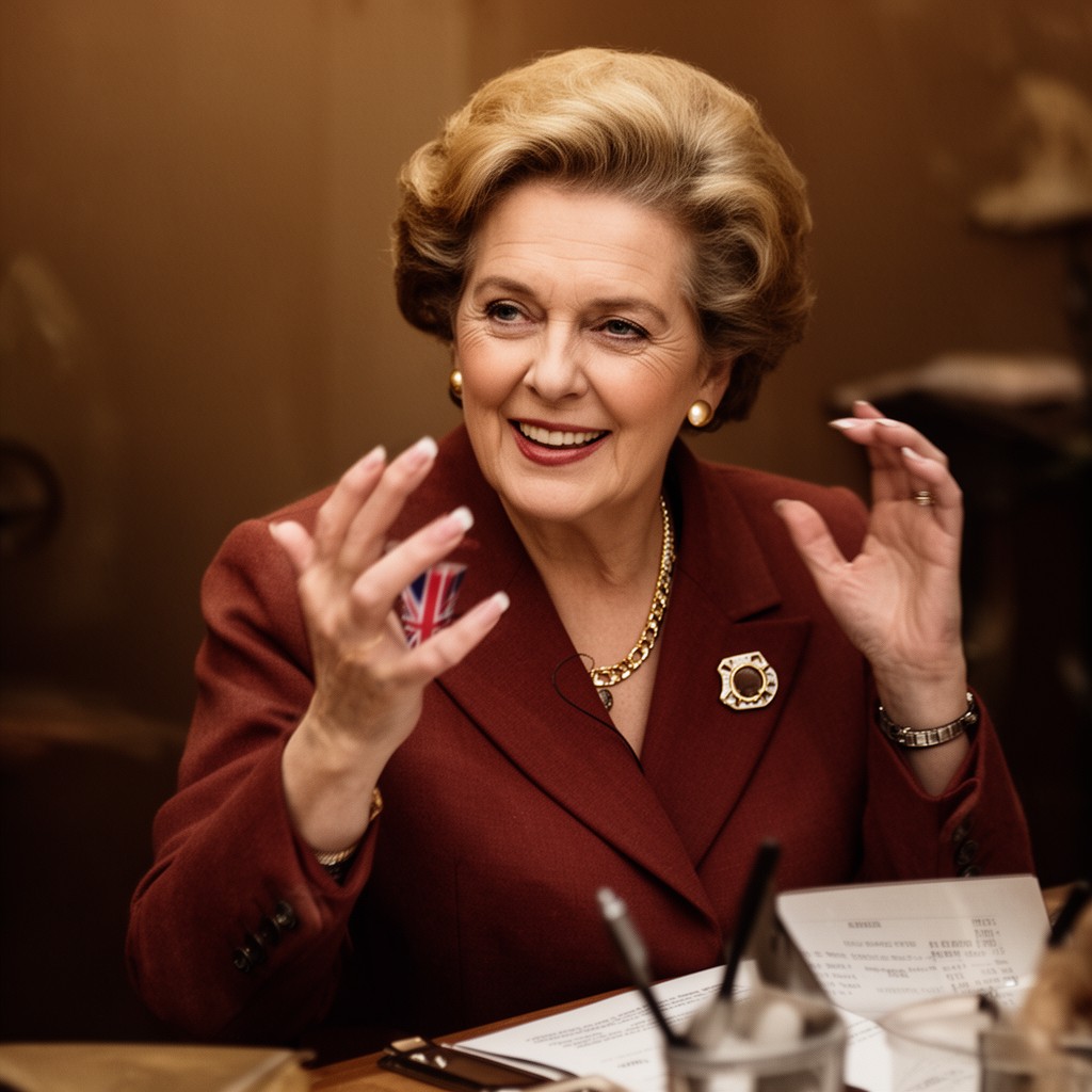 AI-generated illustration of The Iron Lady