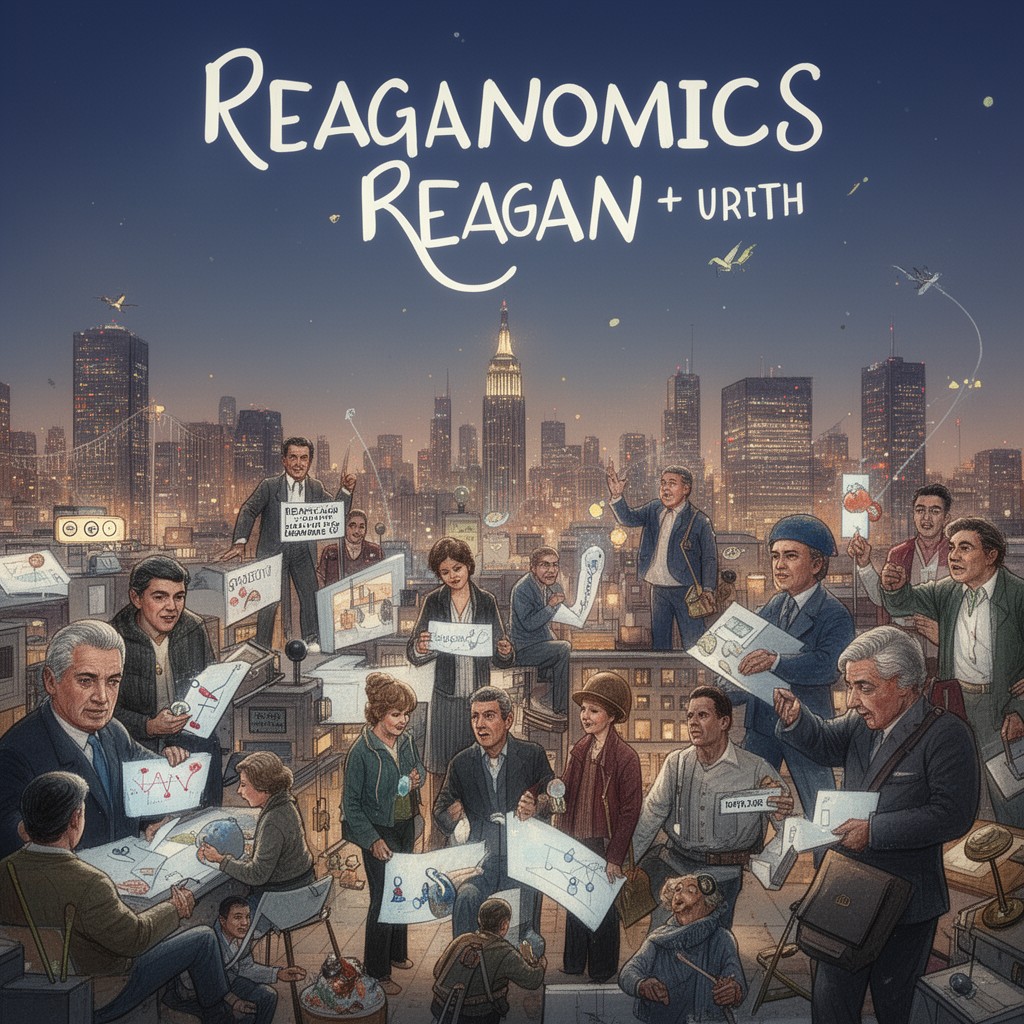 AI-generated illustration of Reaganomics