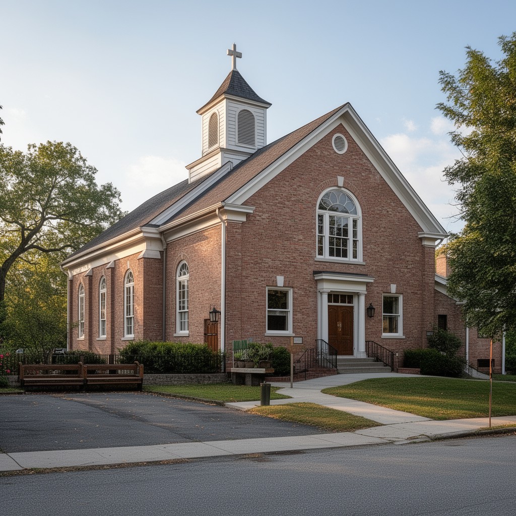 AI-generated illustration of First Baptist Church of Littleton