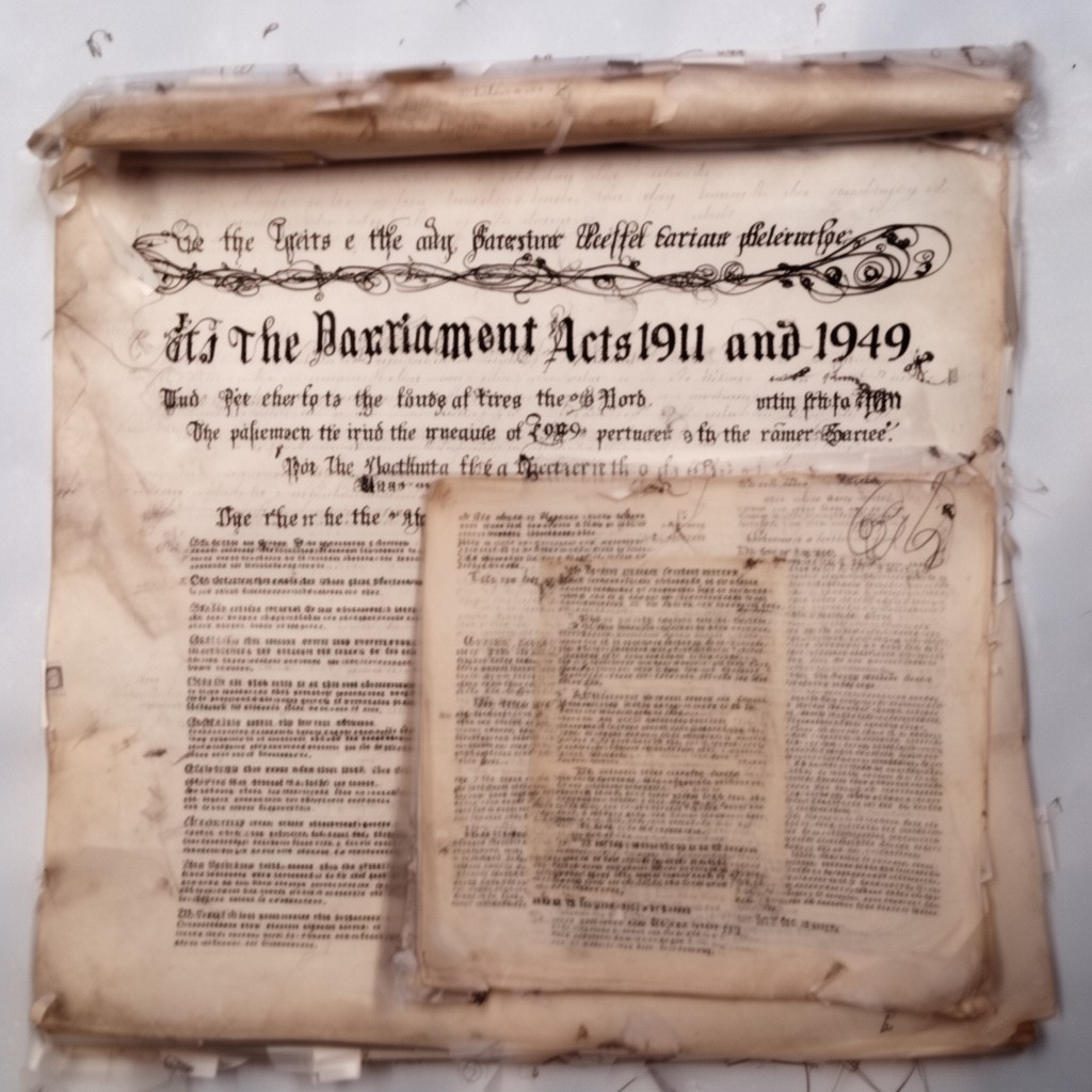 AI-generated illustration of Parliament Acts 1911 and 1949