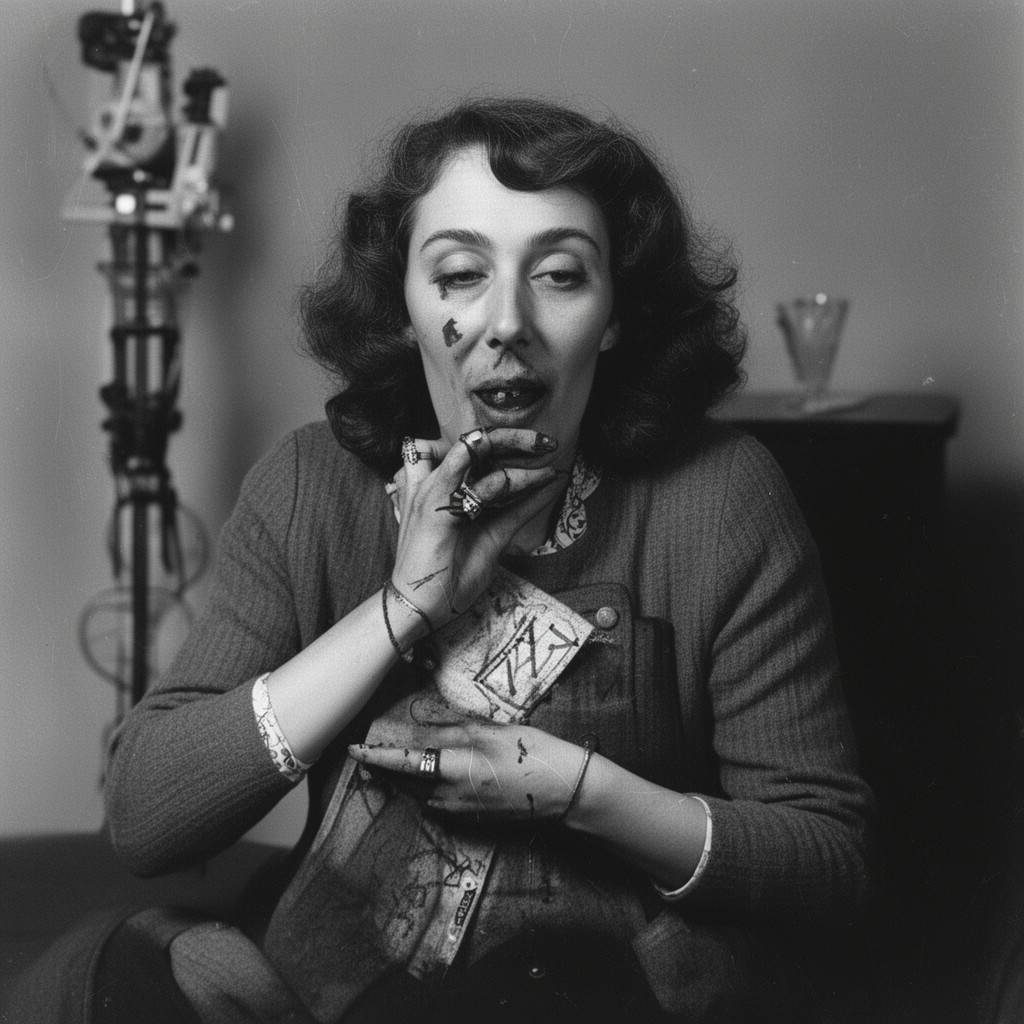 AI-generated illustration of Flannery O'Connor
