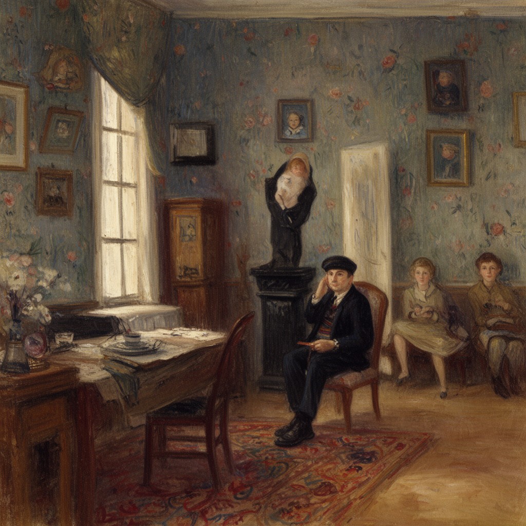AI-generated illustration of Édouard Vuillard