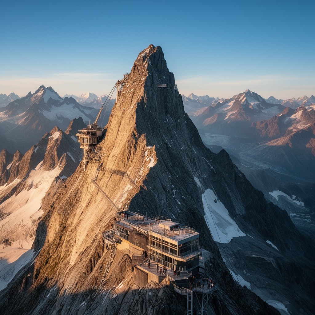 AI-generated illustration of Aiguille du Midi