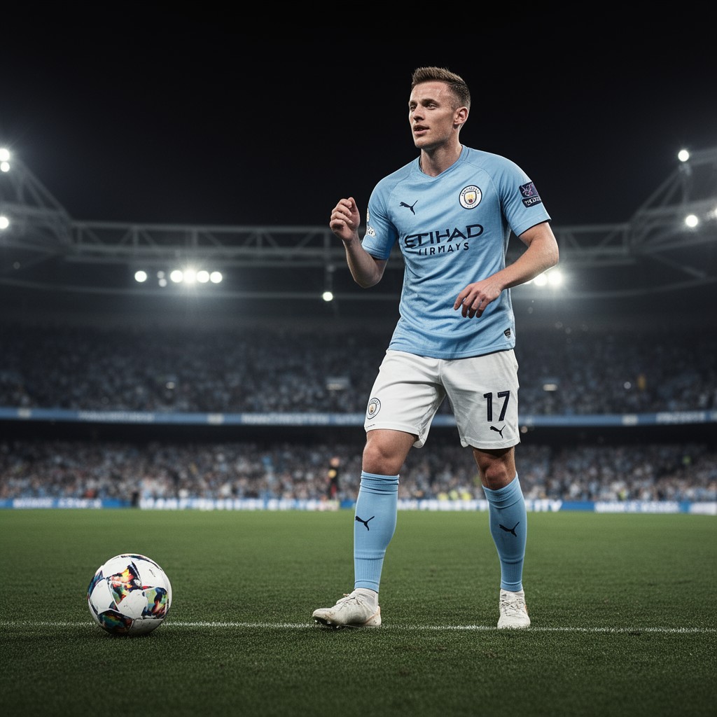 AI-generated illustration of Manchester City F.C.