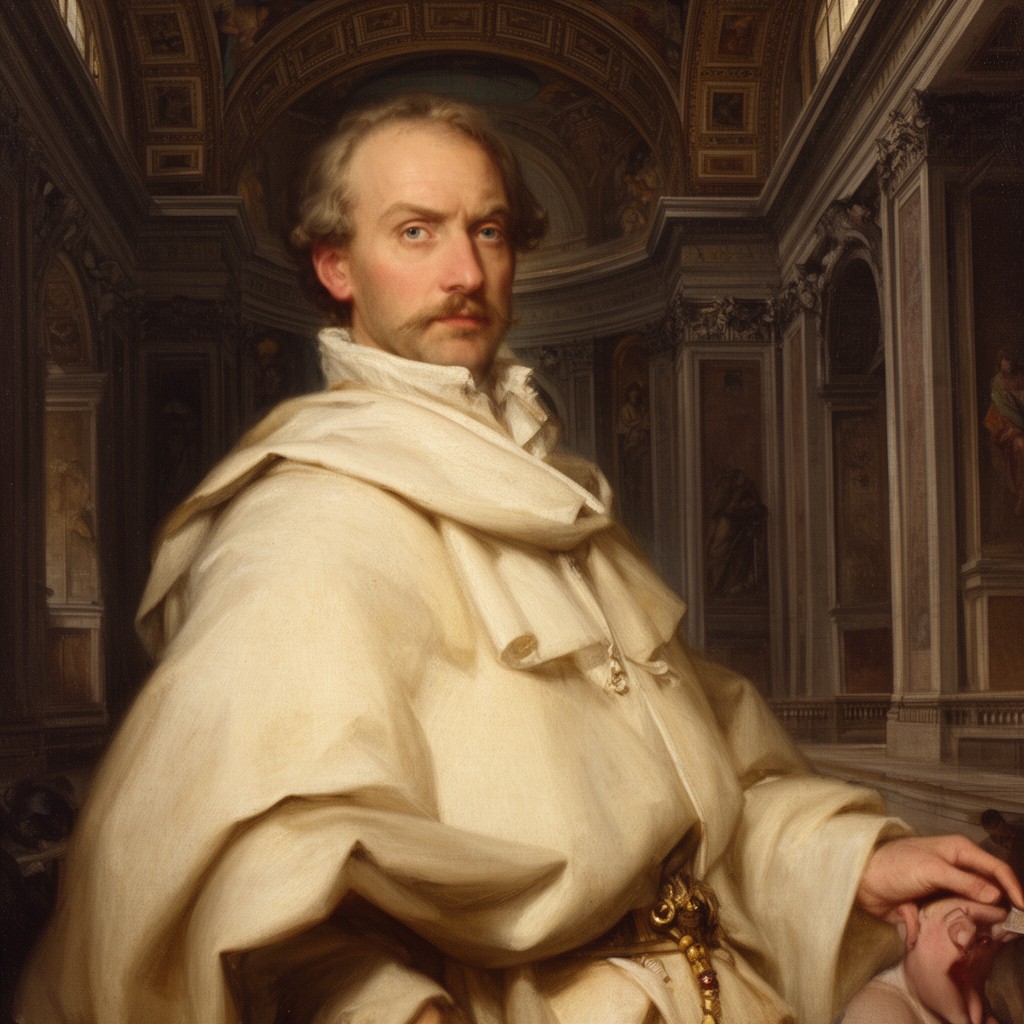 AI-generated illustration of Carlo Maderno