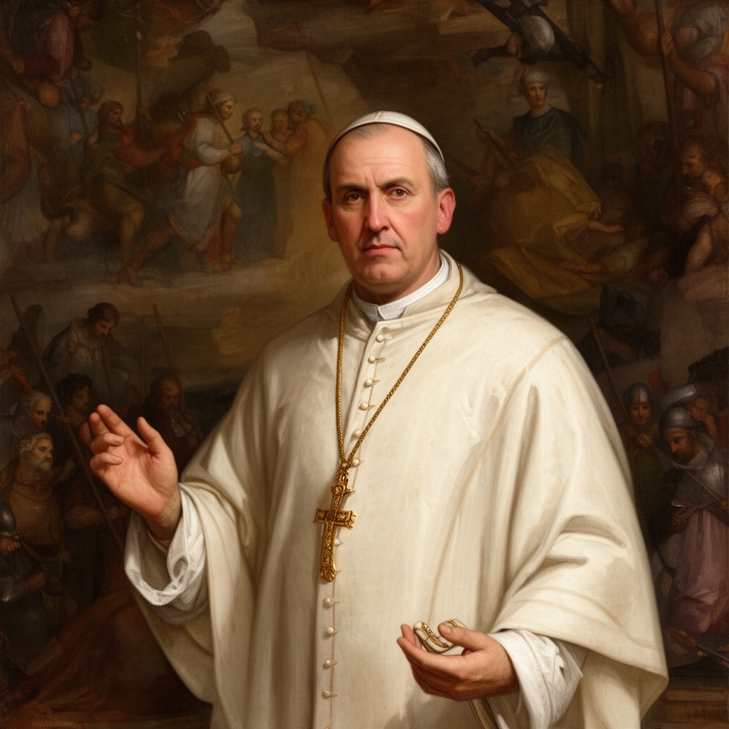 AI-generated illustration of Pope Julius II
