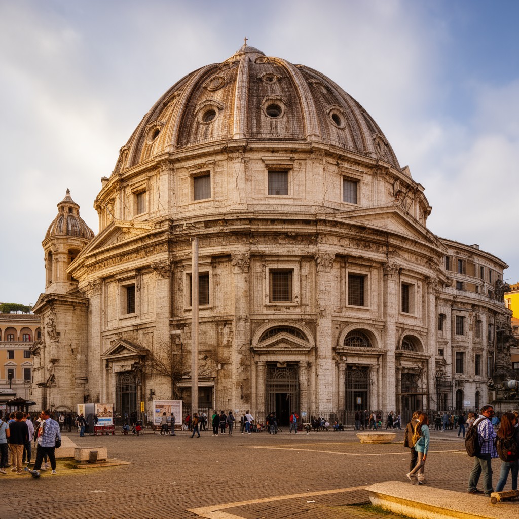 AI-generated illustration of Old St. Peter's Basilica