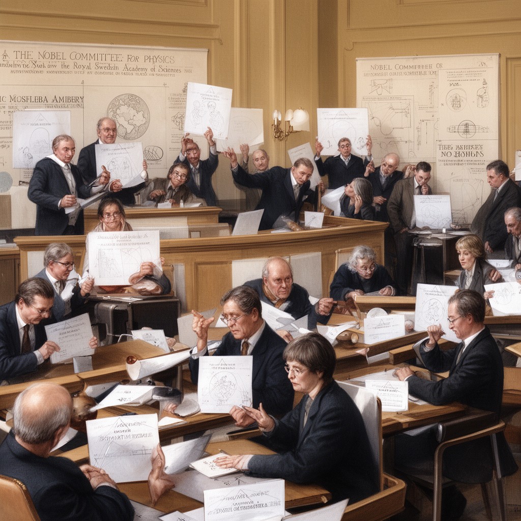 AI-generated illustration of Nobel Committee for Physics