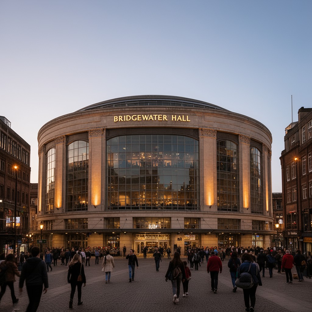 AI-generated illustration of Bridgewater Hall