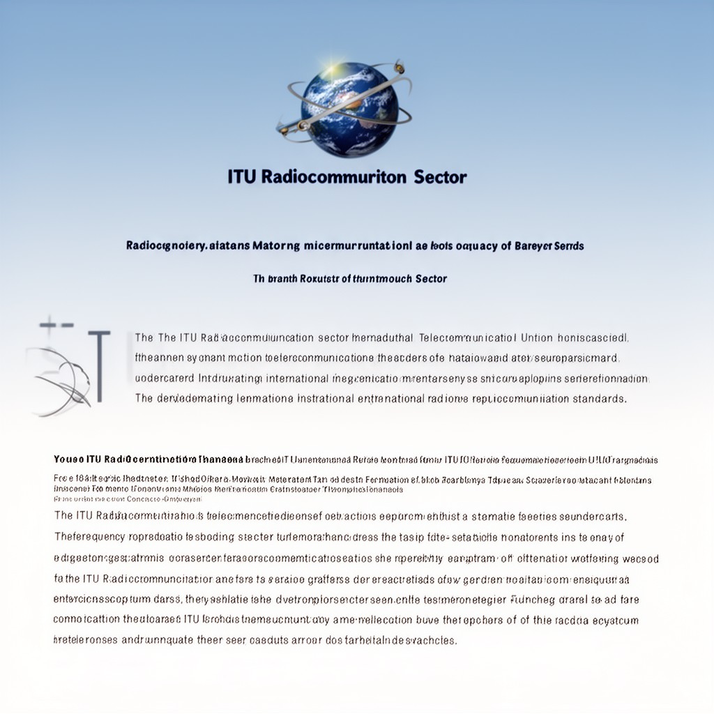AI-generated illustration of ITU Radiocommunication Sector