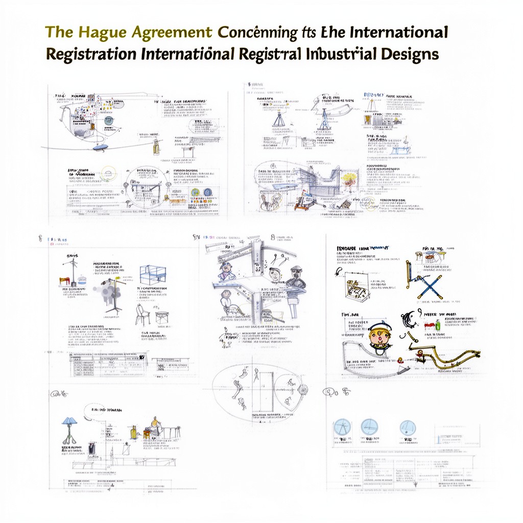 AI-generated illustration of Hague Agreement Concerning the International Registration of Industrial Designs