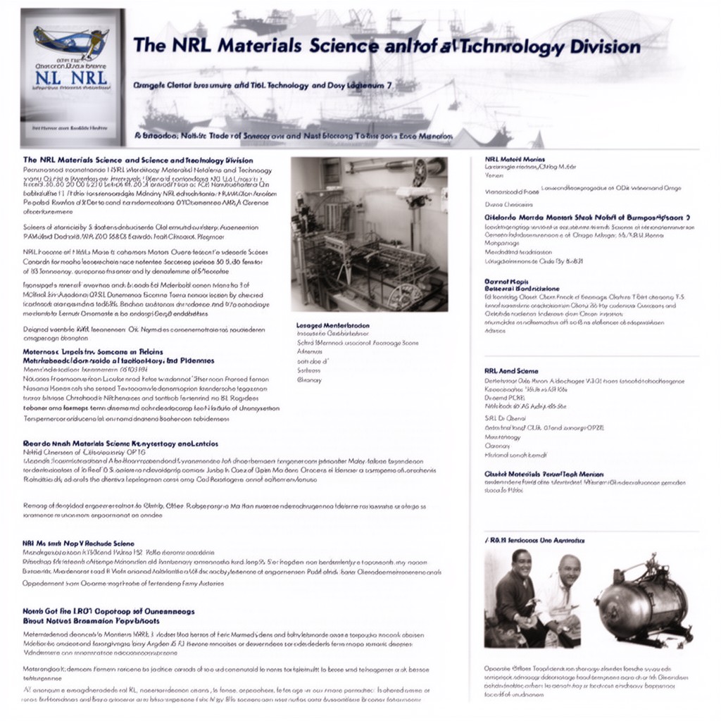 AI-generated illustration of NRL Materials Science and Technology Division