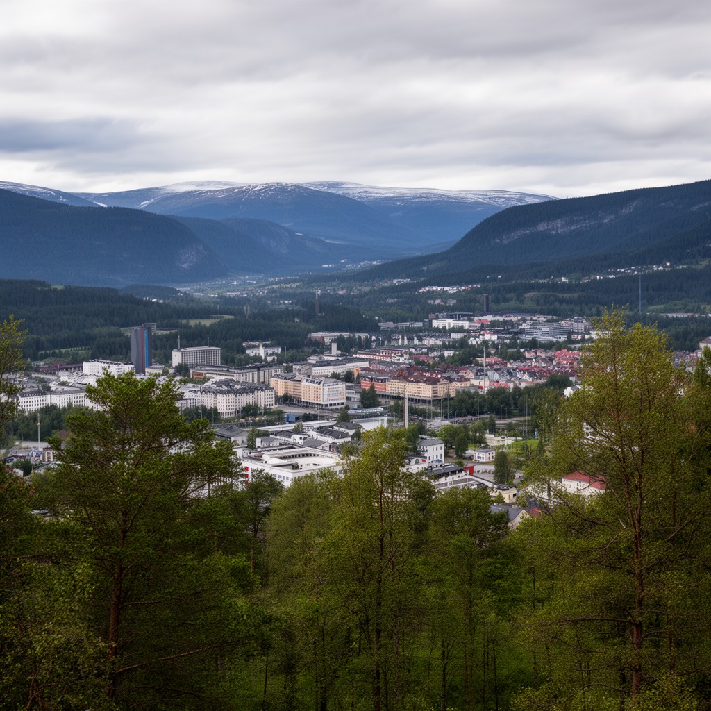 AI-generated illustration of Eastern Norway