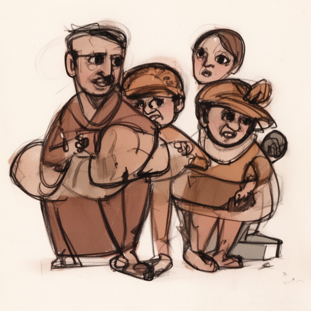 AI-generated illustration of The Fears of the Rich, the Needs of the Poor