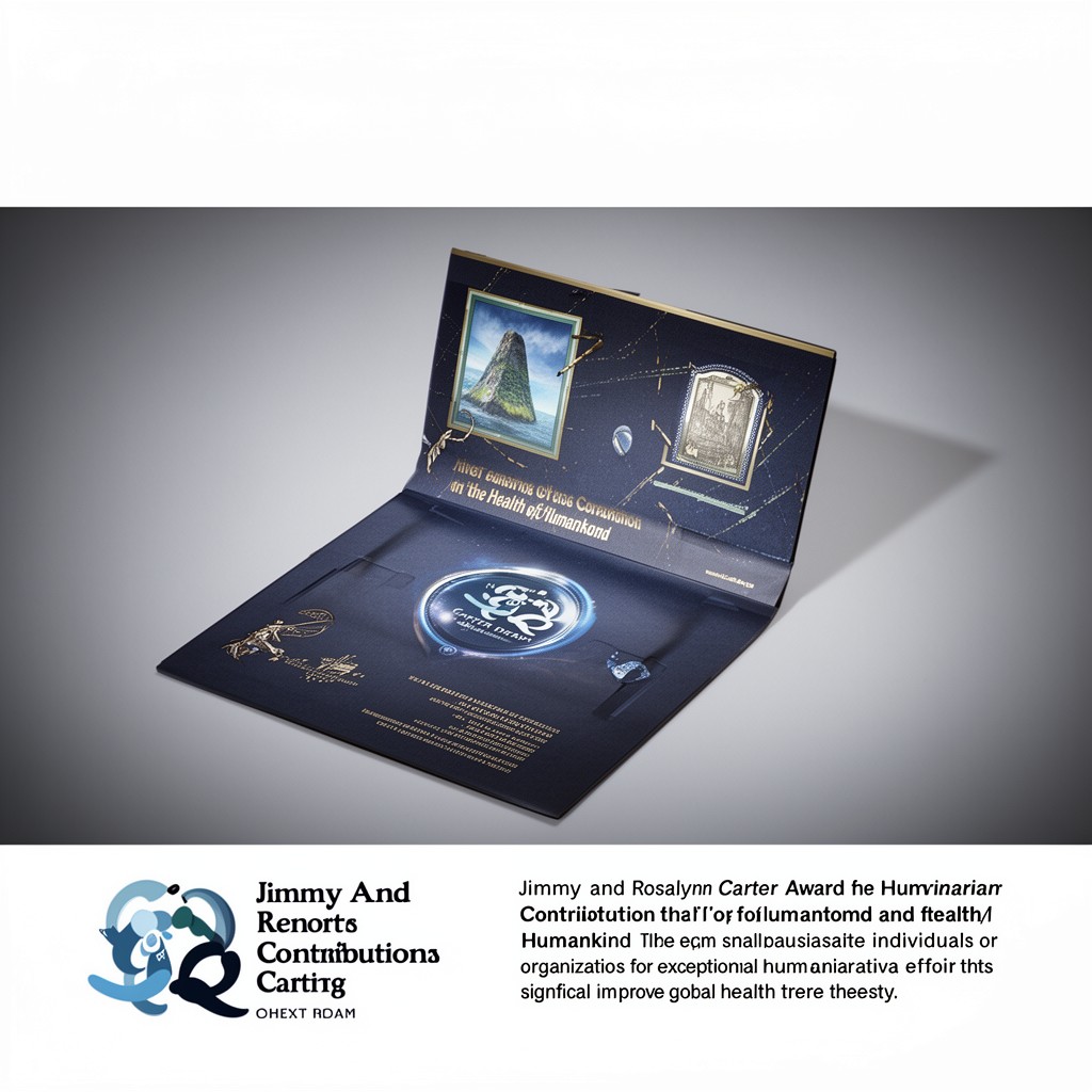 AI-generated illustration of Jimmy and Rosalynn Carter Award for Humanitarian Contributions to the Health of Humankind