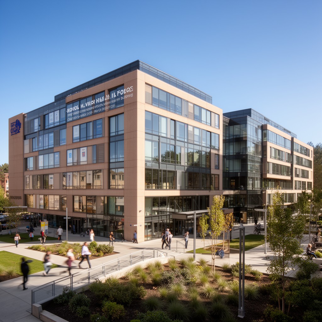 AI-generated illustration of William H. Foege Global Health Building at the University of Washington