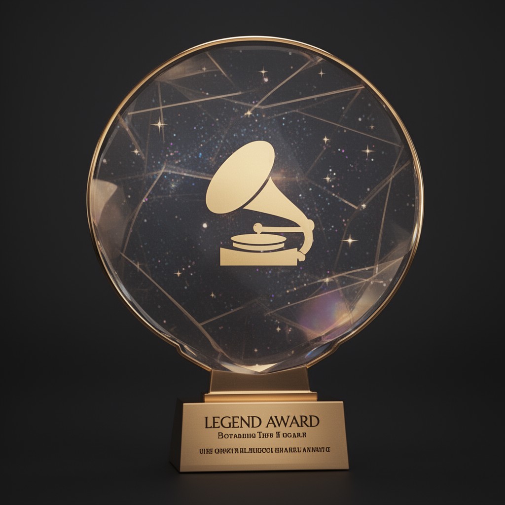 AI-generated illustration of Grammy Legend Award