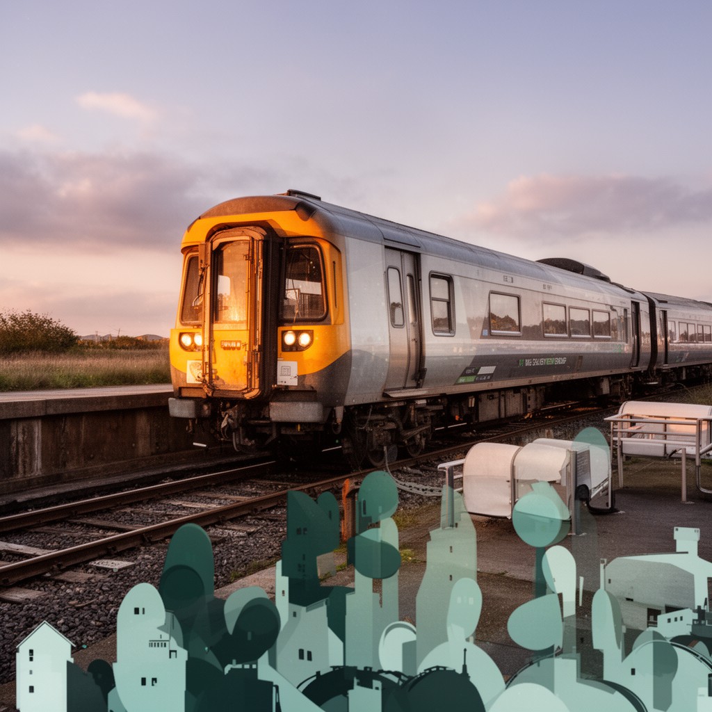 AI-generated illustration of Rail Delivery Group