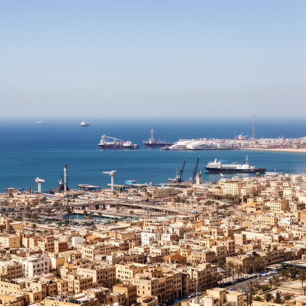 AI-generated illustration of Misrata