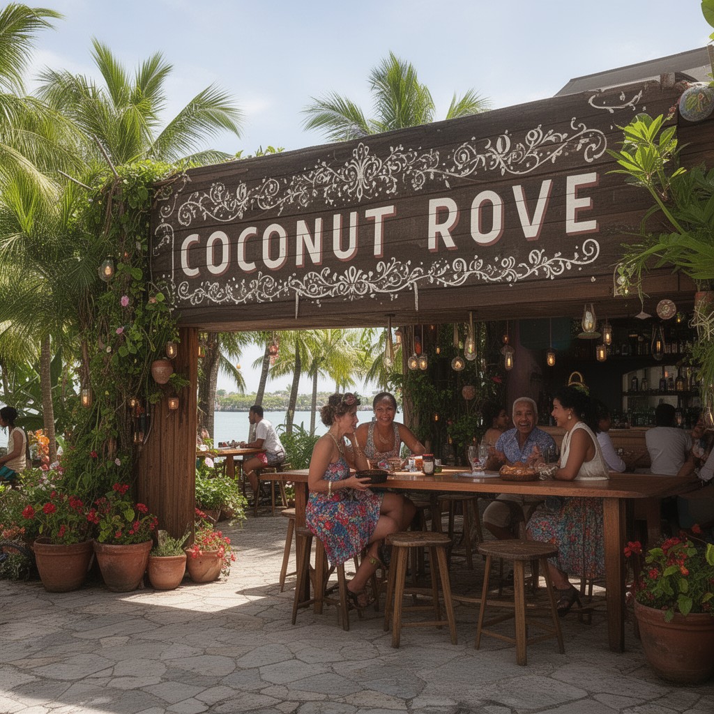 AI-generated illustration of Coconut Grove