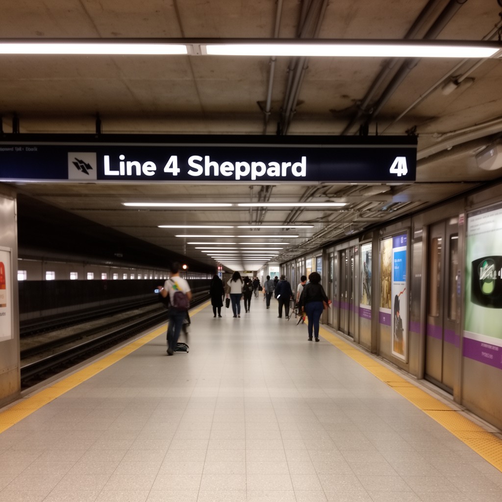 AI-generated illustration of Line 4 Sheppard