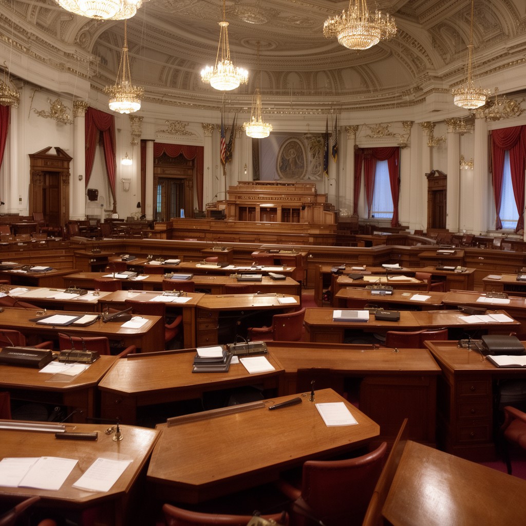 AI-generated illustration of New York State Assembly