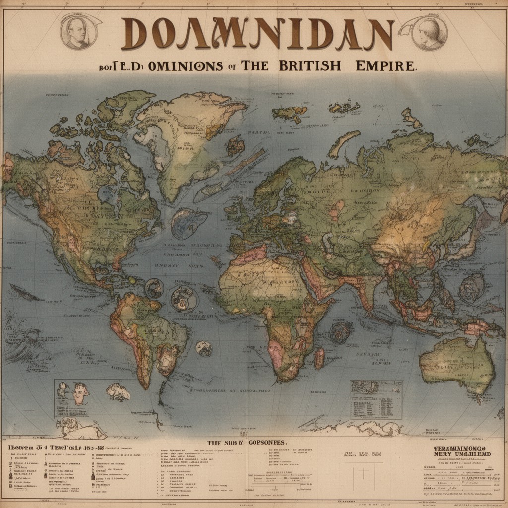 AI-generated illustration of Dominions of the British Empire