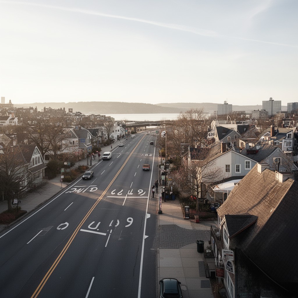 AI-generated illustration of U.S. Route 9
