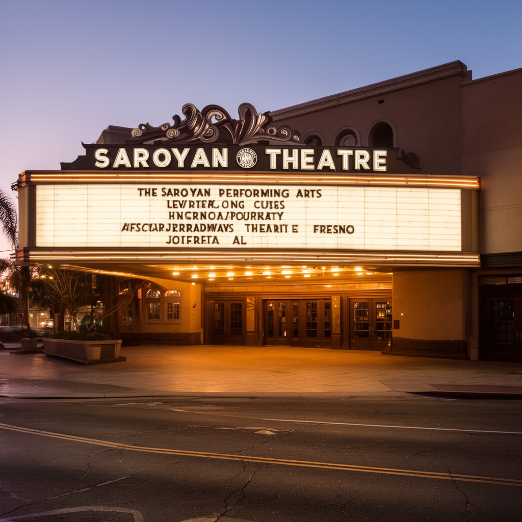 AI-generated illustration of Saroyan Theatre