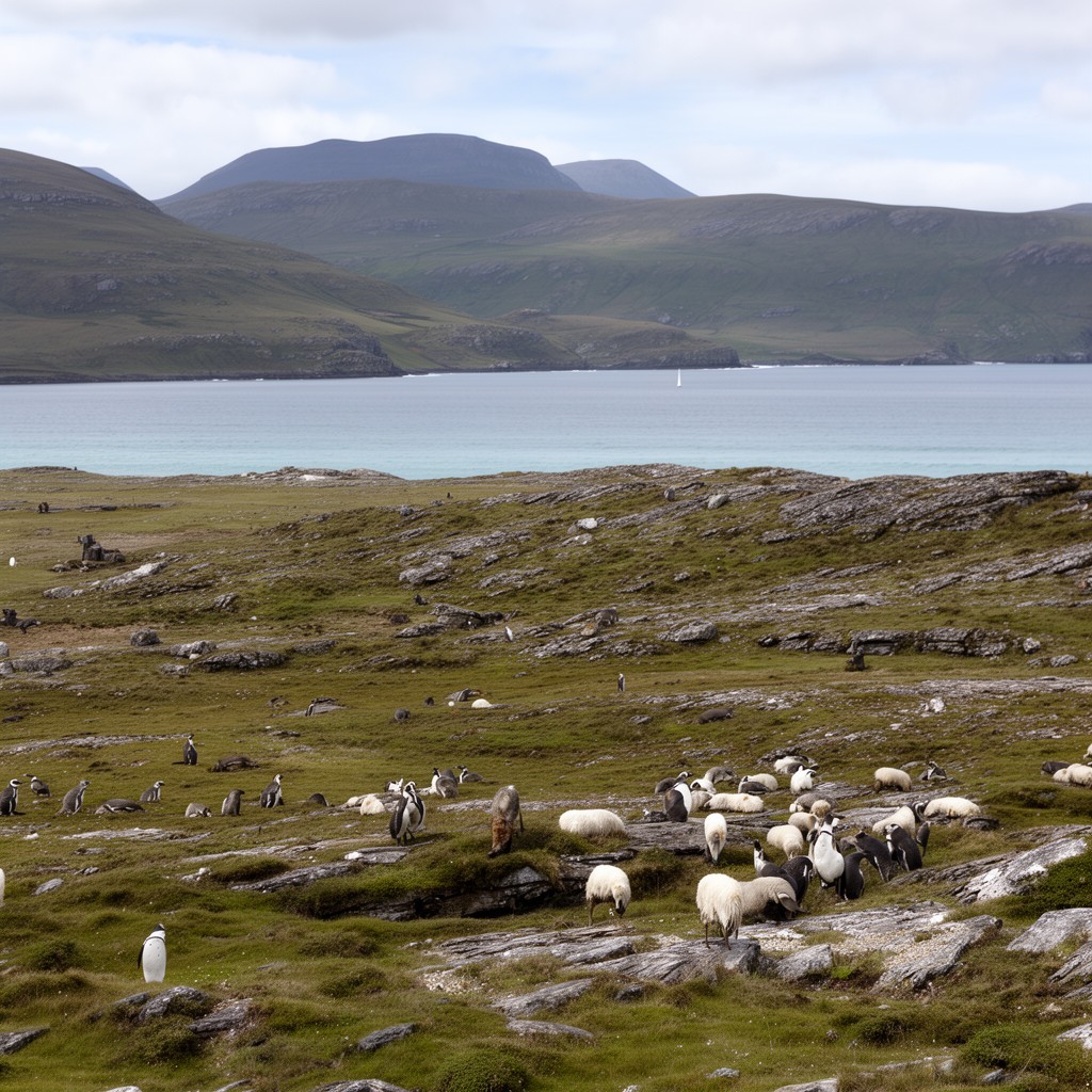 AI-generated illustration of Falkland Islands