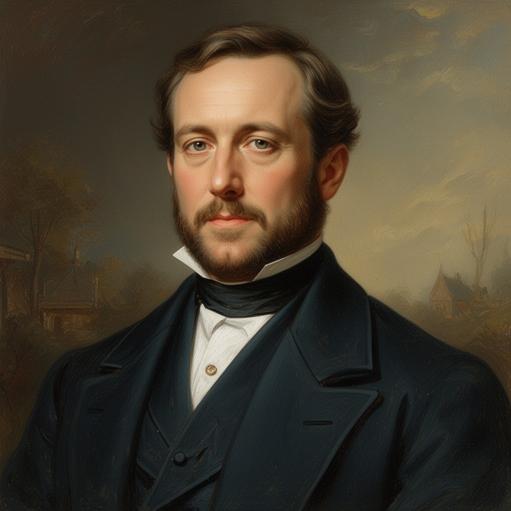 AI-generated illustration of Guillaume-Henri Dufour