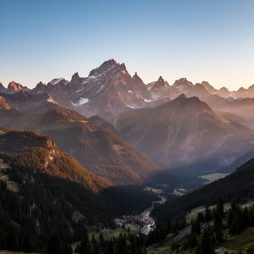 AI-generated illustration of Tyrolean Alps
