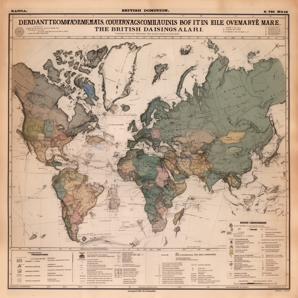 AI-generated illustration of British Dominions