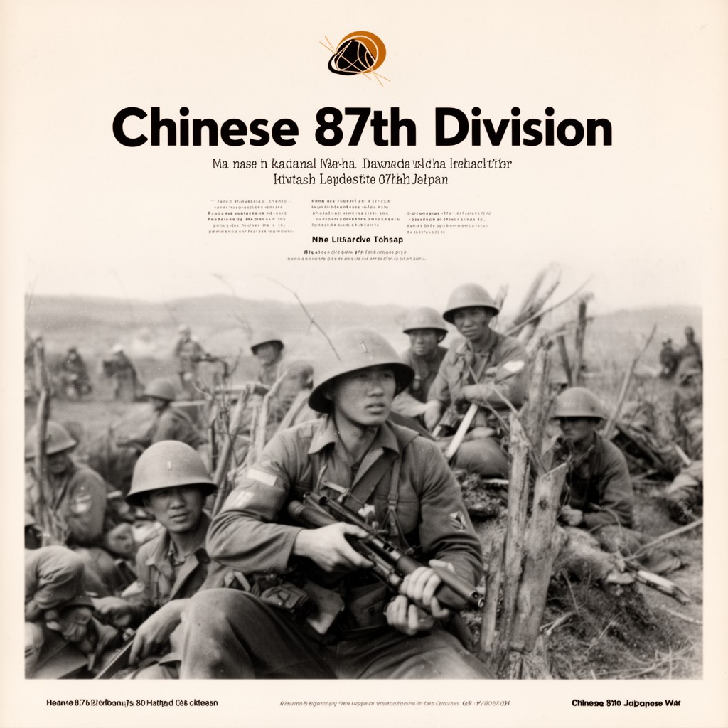 AI-generated illustration of Chinese 87th Division