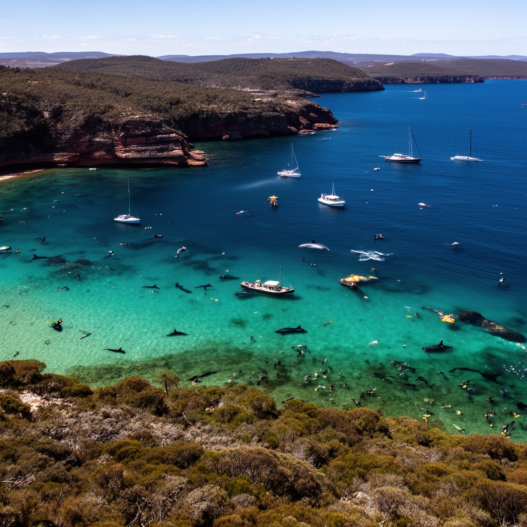 AI-generated illustration of Jervis Bay Marine Park