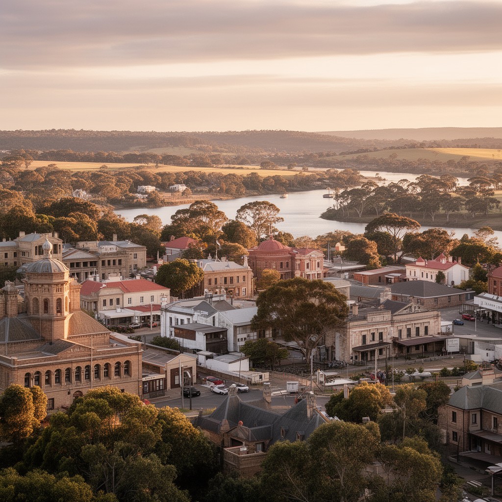 AI-generated illustration of Maitland, New South Wales