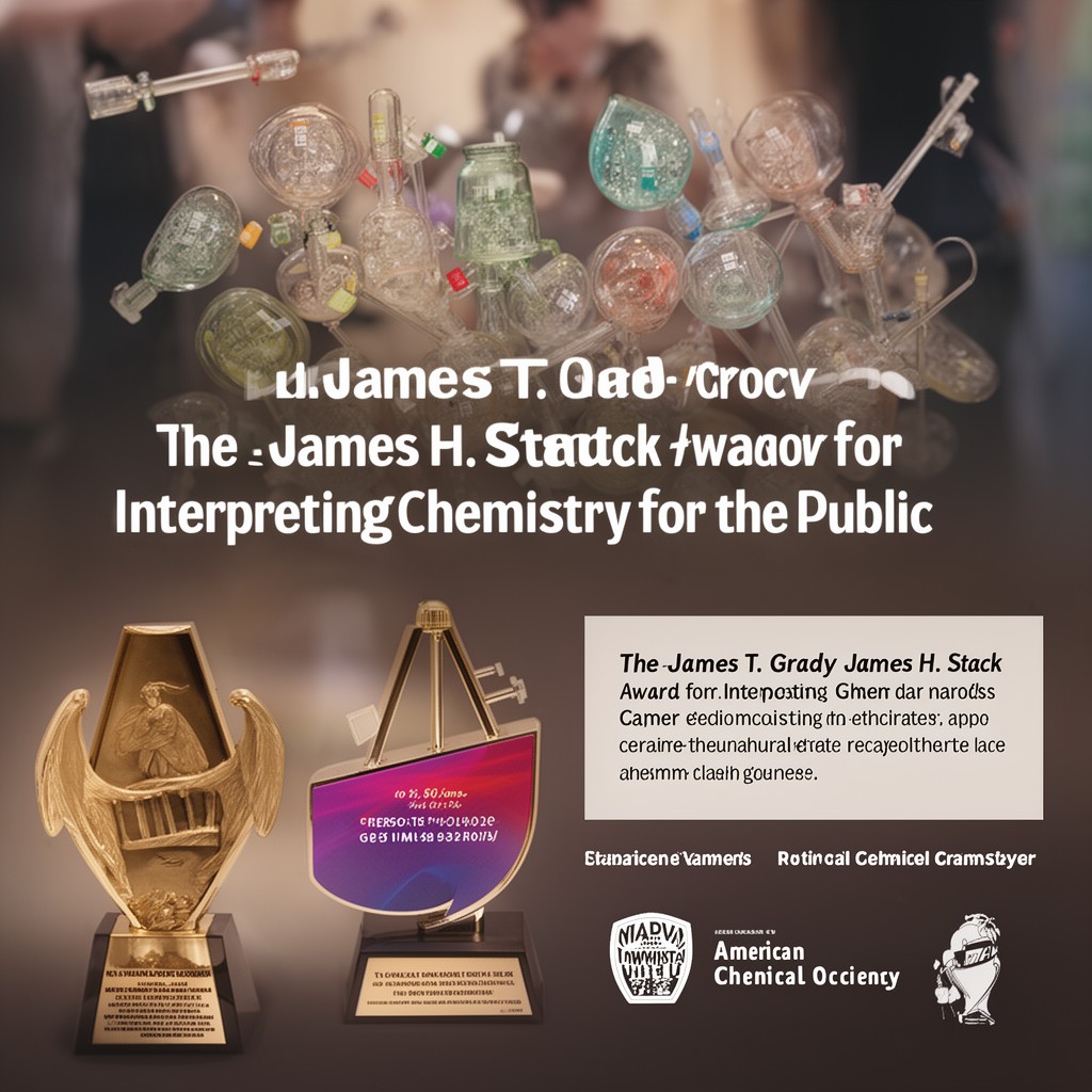 AI-generated illustration of James T. Grady–James H. Stack Award for Interpreting Chemistry for the Public