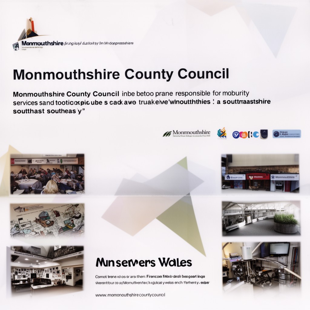 AI-generated illustration of Monmouthshire County Council